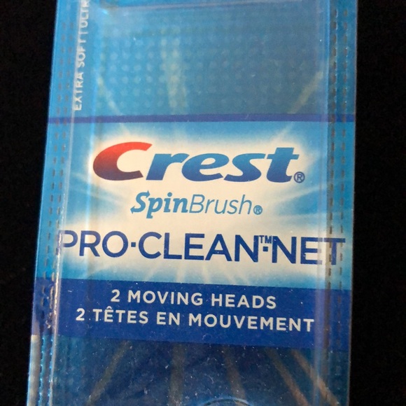 🪥🦷 Crest SpinBrush Pro•Clean•Net 2 replace moving heads battery toothbrush - Picture 3 of 8